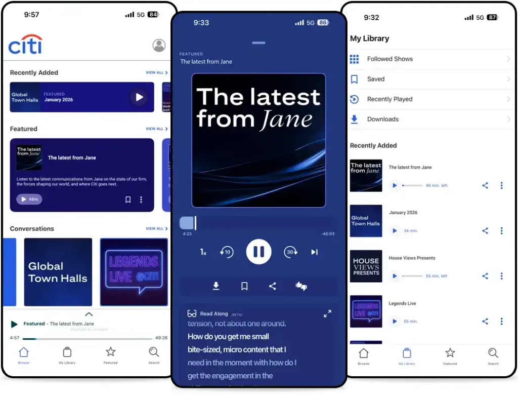Citi Audio - Mobile App